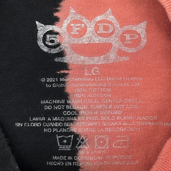 Five Finger Death Punch Jekyll and Hyde T Shirt 5FDP Band Tie Dye Orange L Large - Picture 7 of 8